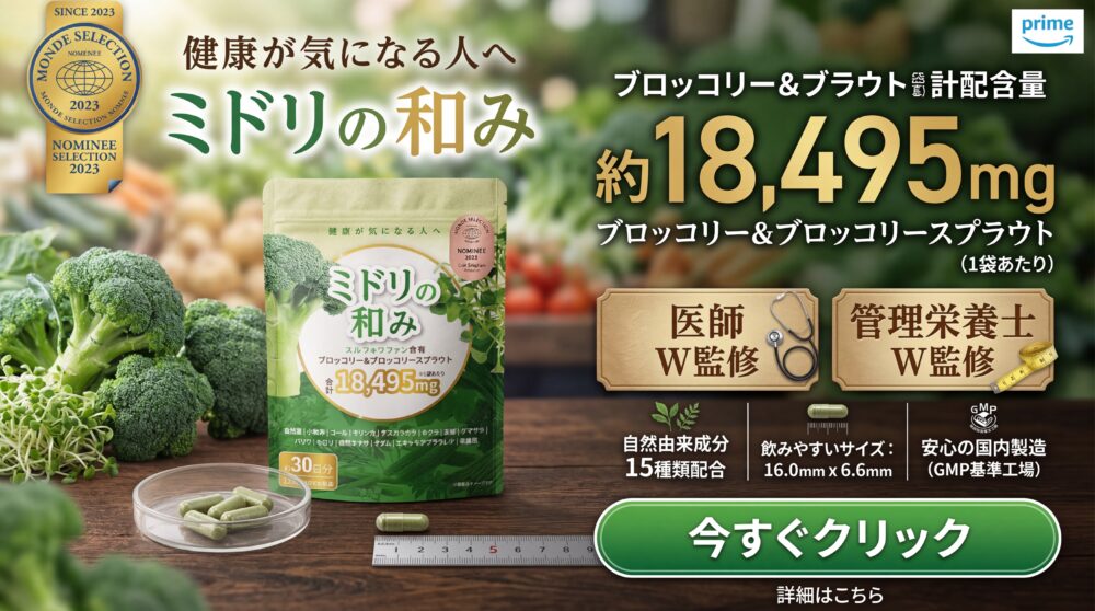 サプリ ブロッコリー