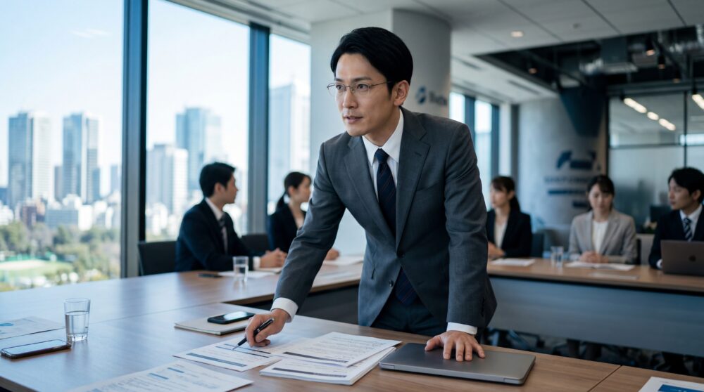 決断力がある1人の社会人