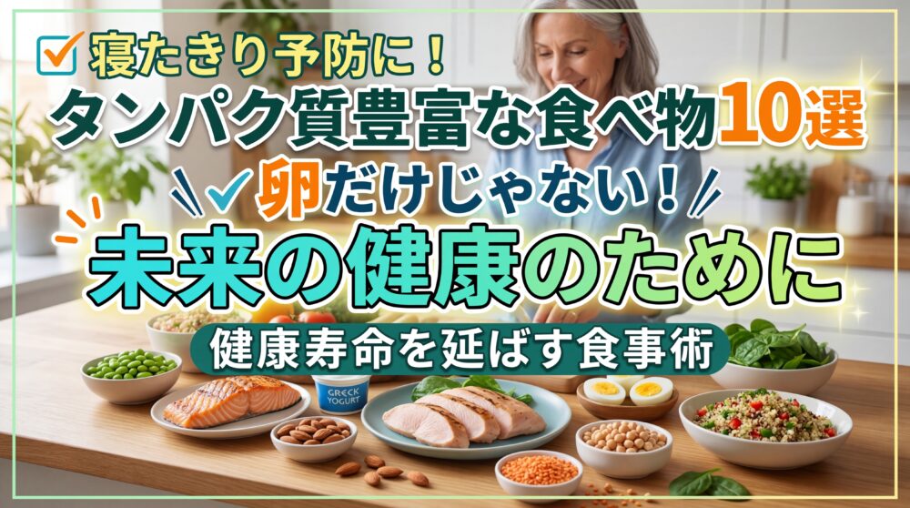 強のタンパク質密度食品TOP10