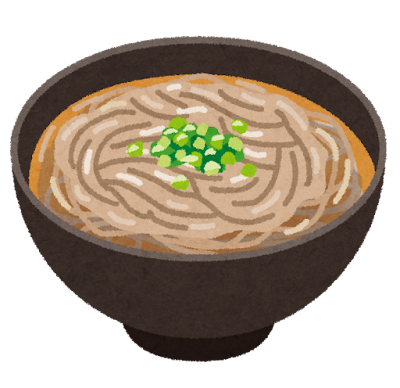 蕎麦・かけそばのイラスト