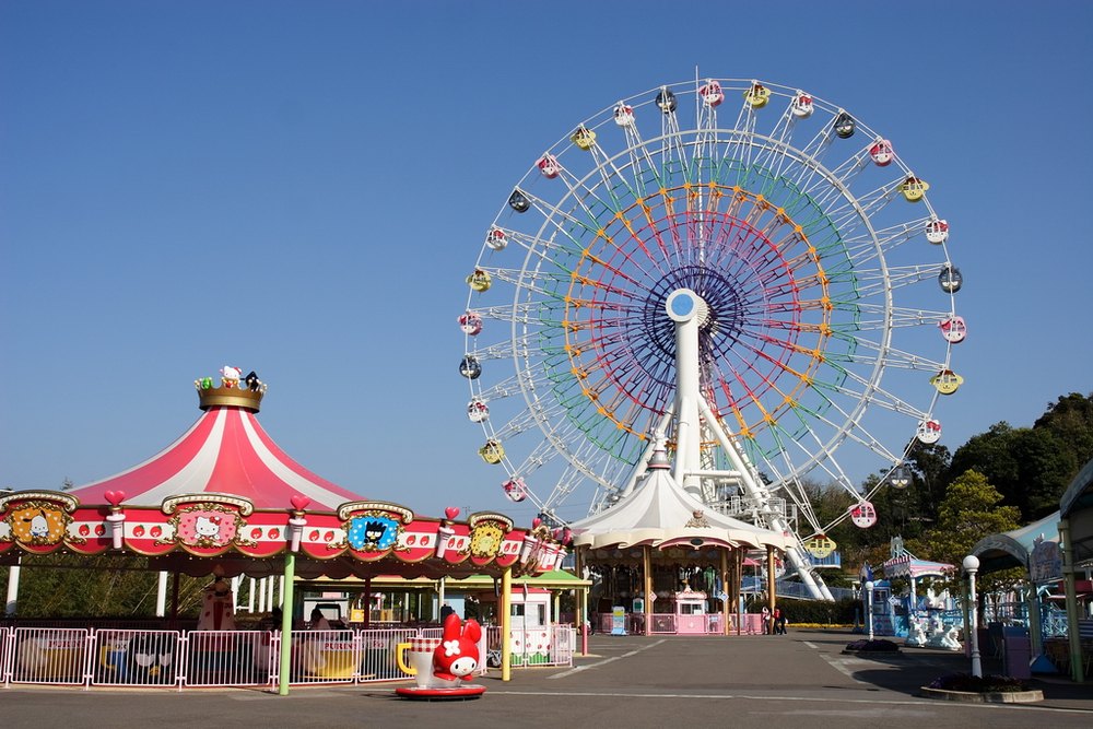 ハーモニーランドの大観覧車ワンダーパノラマとまわりの乗り物