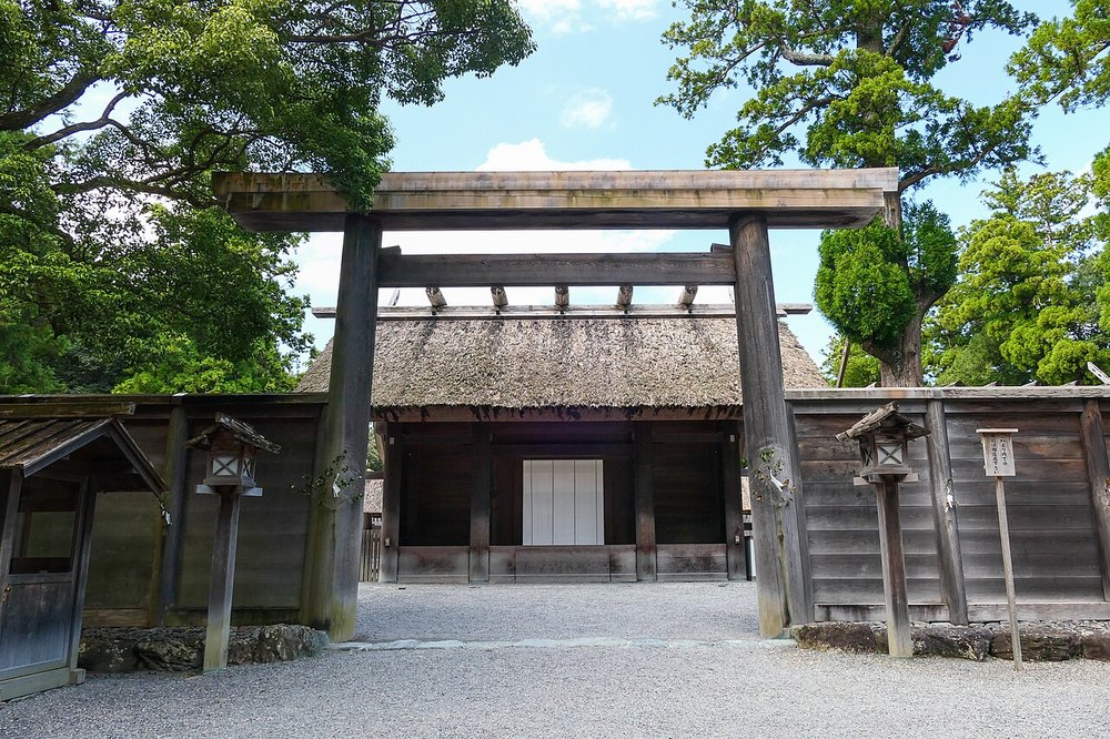 伊勢神宮 外宮の正宮の前の鳥居