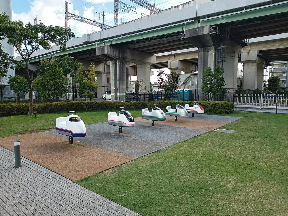 鉄道博物館の屋外エリア